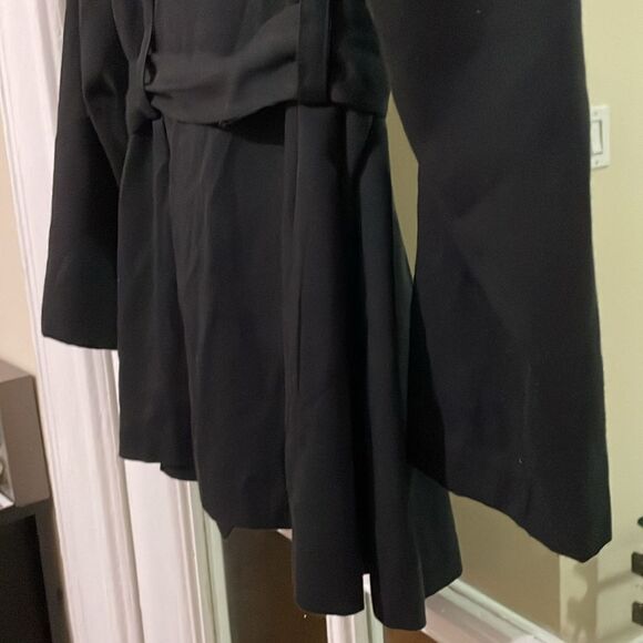 Karin Morgan collection vintage black belted blazer suit jacket size medium - Picture 10 of 14